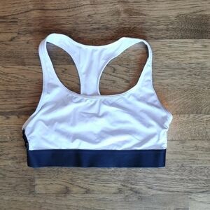 VICTORIA'S Secret Bra Sport Silver Sparkle Racerback Small *